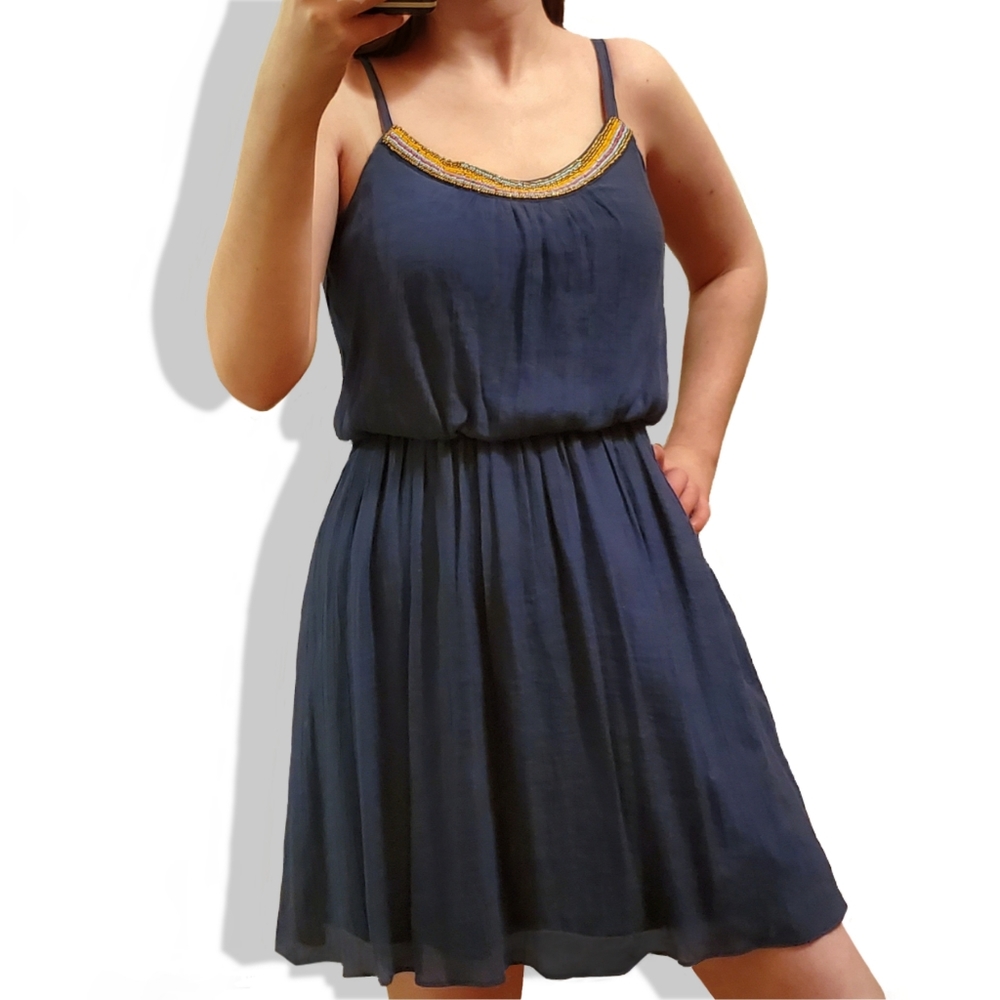 IZ Byer Beaded Straped Dress